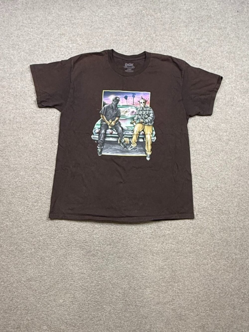 Dirty Ghetto Kids T Shirt Mens Size M Brown Short Sleeve Skateboarding